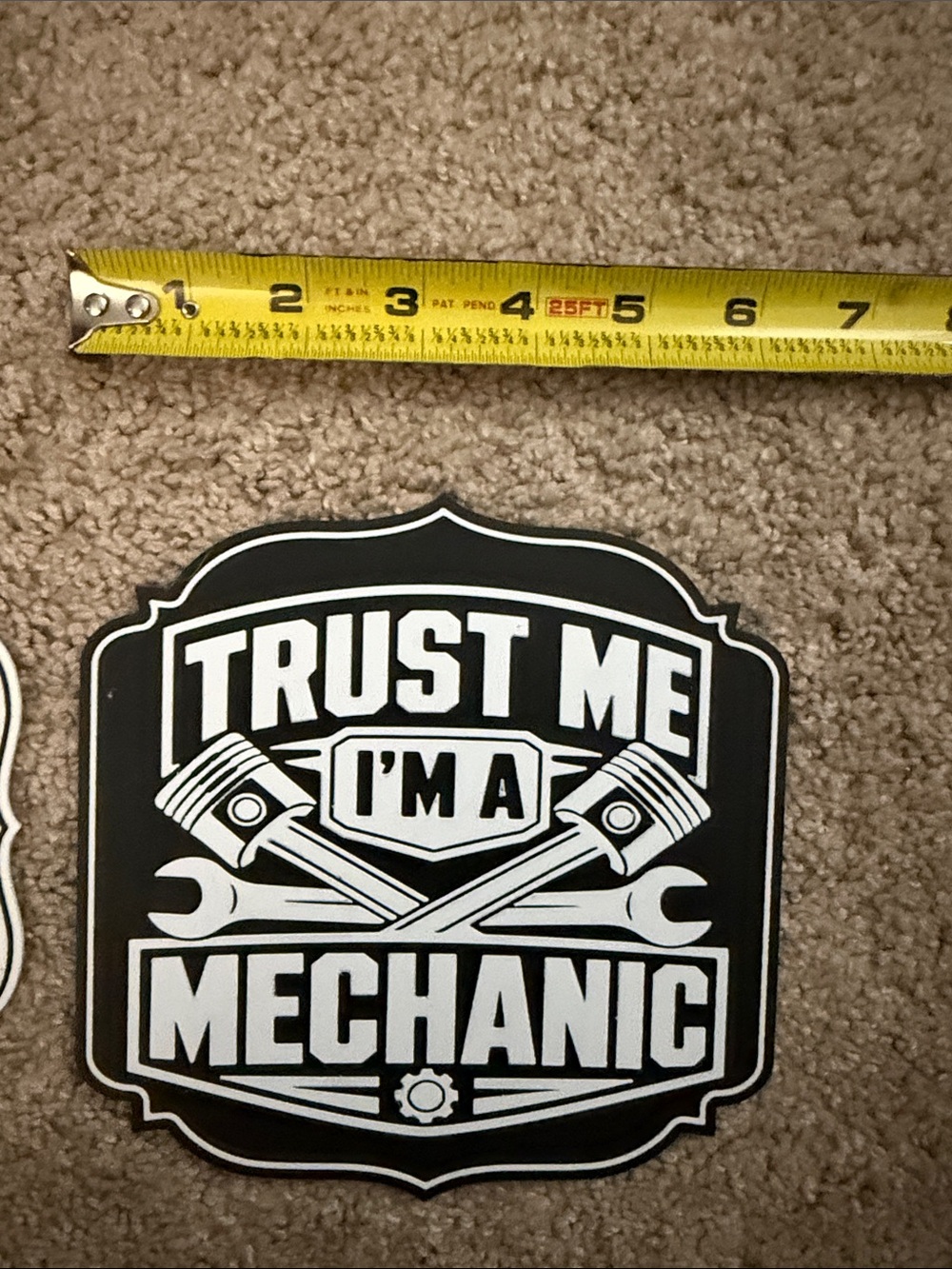 Mechanic Garage 3D printed signs. - Black, White & Red Garage Decor - Picture 6 of 8